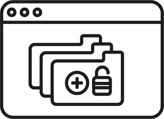 Icon back-ups en beveiliging gecombineerd